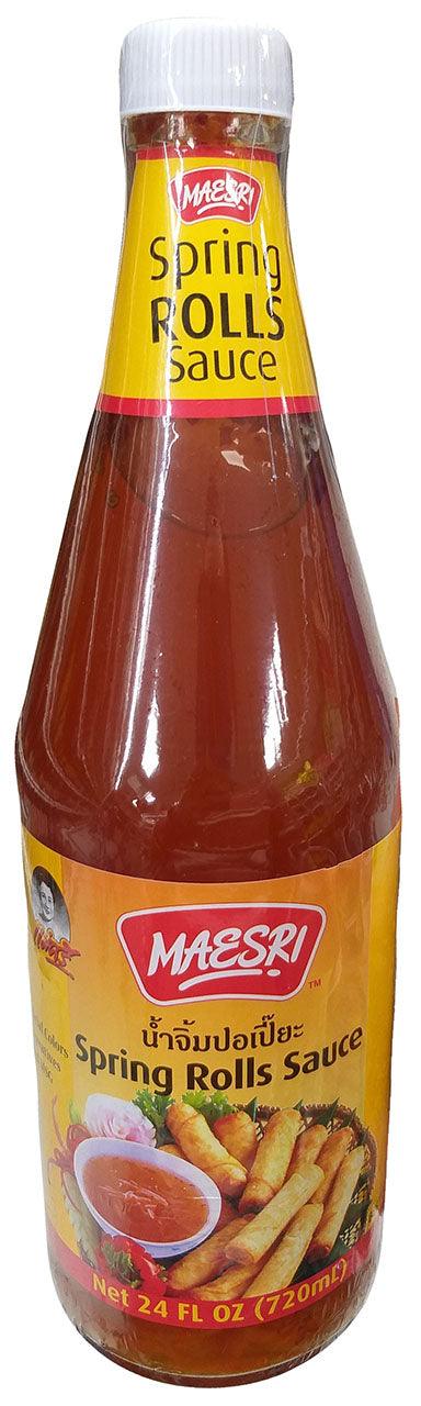 Maesri - Spring Rolls Sauce, 1.5 Pounds, (Pack of 1 Bottle) - Mighty Depot