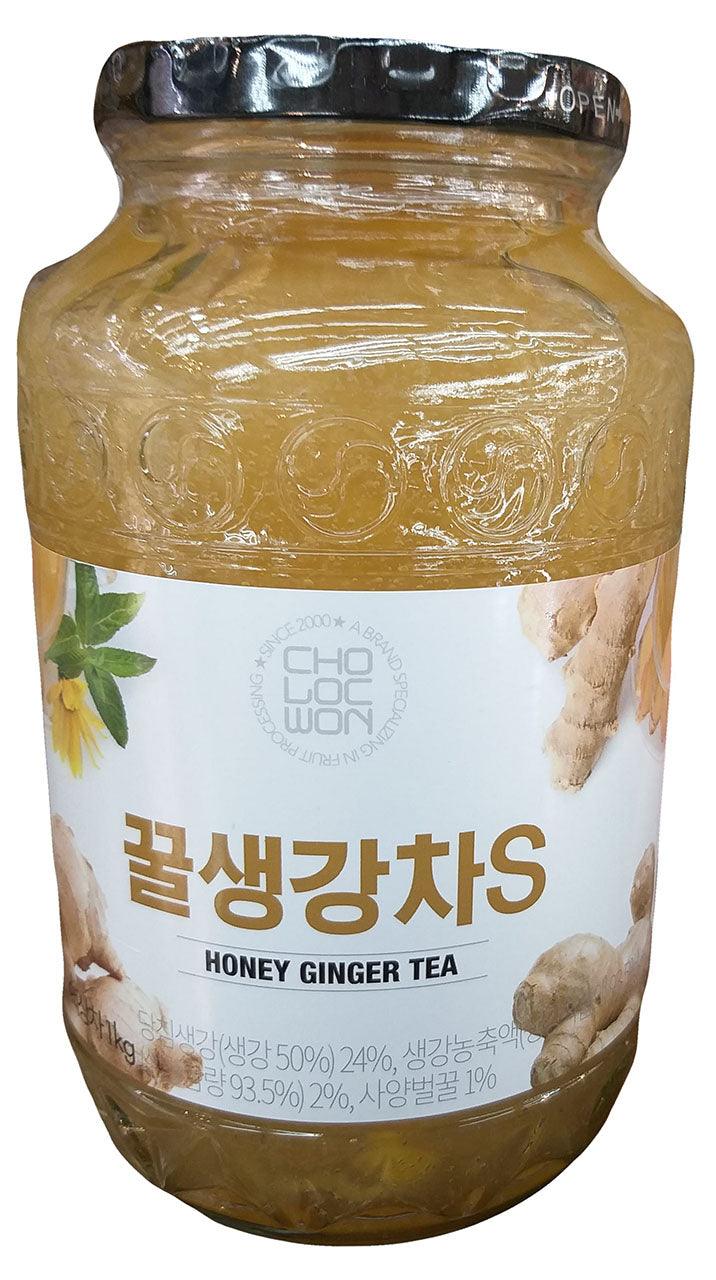 Cholocwon - Honey Ginger Tea, 2.20 Pounds, (Pack of 1 Jar) - Mighty Depot