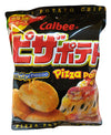 Calbee - Melty Cheese Pizza Potato Chips, 2.54 Ounces, (1 bag)