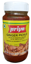 Priya - Ginger Pickle in Oil (With Garlic), 10.6 Ounces, (Pack of 1 Jar)