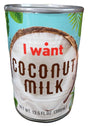 I Want - Coconut Milk, 13.5 Ounces, (Pack of 3 Cans) - Mighty Depot