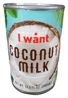 I Want - Coconut Milk, 13.5 Ounces, (Pack of 3 Cans)