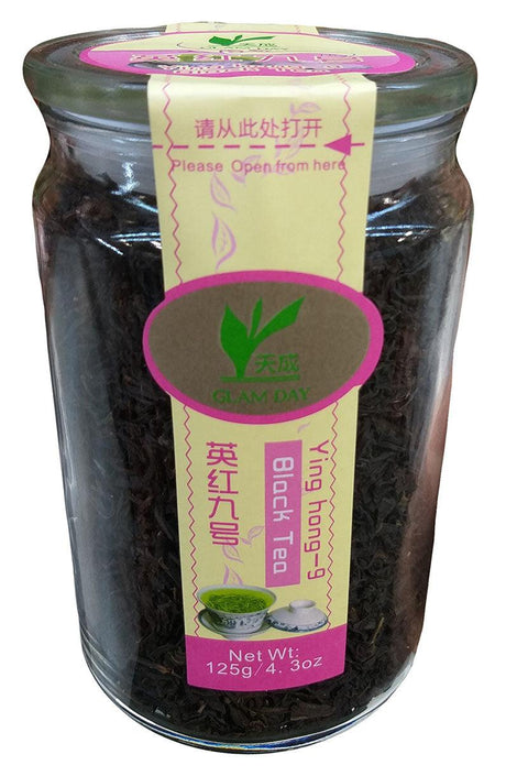 Glam Day - Black Tea (Ying hong-9), 4.3 Ounces, (Pack of 1 Jar) - Mighty Depot