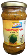 Ashoka - Punjabi Mango Pickle in Olive Oil, 10.6 Ounces, (Pack of 1 Jar)