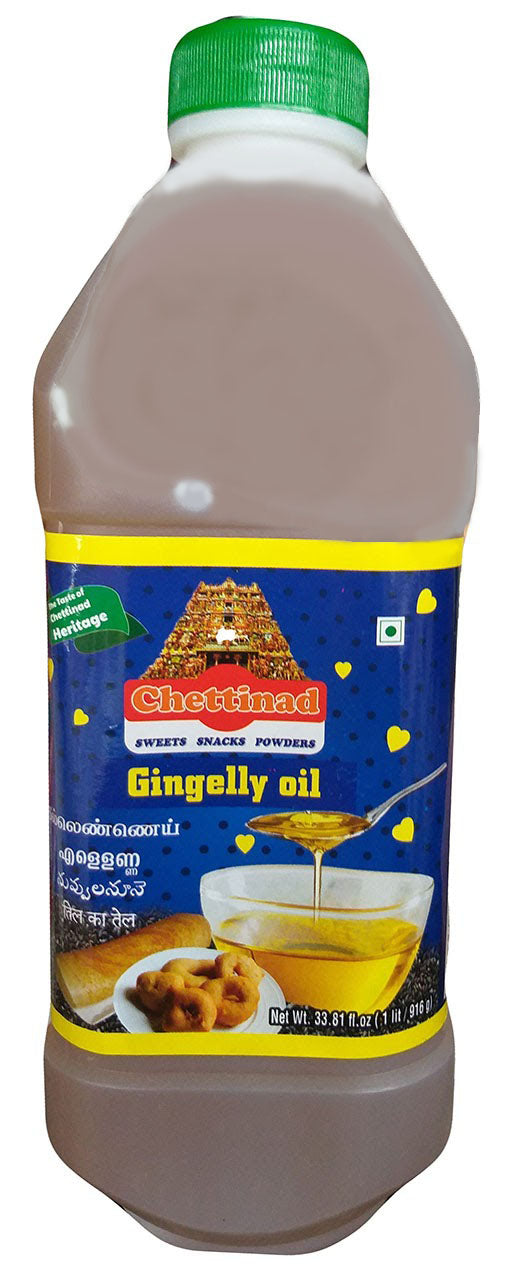 Chettinad - Gingelly Oil, 33.81 Ounce, (Pack of 1 Bottle) - Mighty Depot