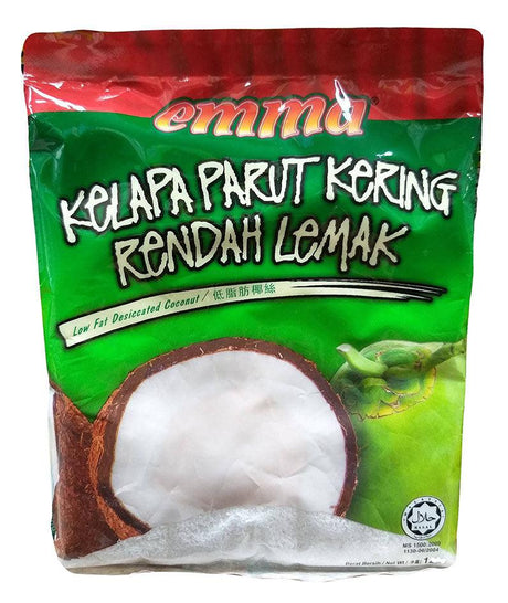 Emma - Kelapa Parut Kering Rendah Lemak, 4.2 Ounces, (Pack of 1) - Mighty Depot