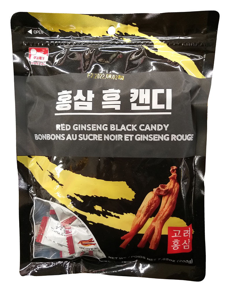 Haitai - Red Ginseng Black Candy, 7.05 Ounces, (Pack of 1)