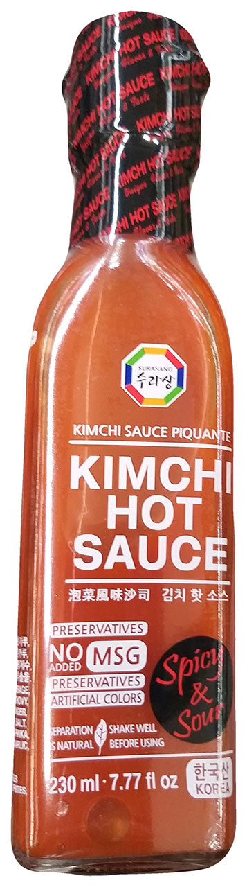 Surasang - Kimchi Hot Sauce Piquante (Spicy and Sour), 7.77 Ounces, (Pack of 1 Bottle)