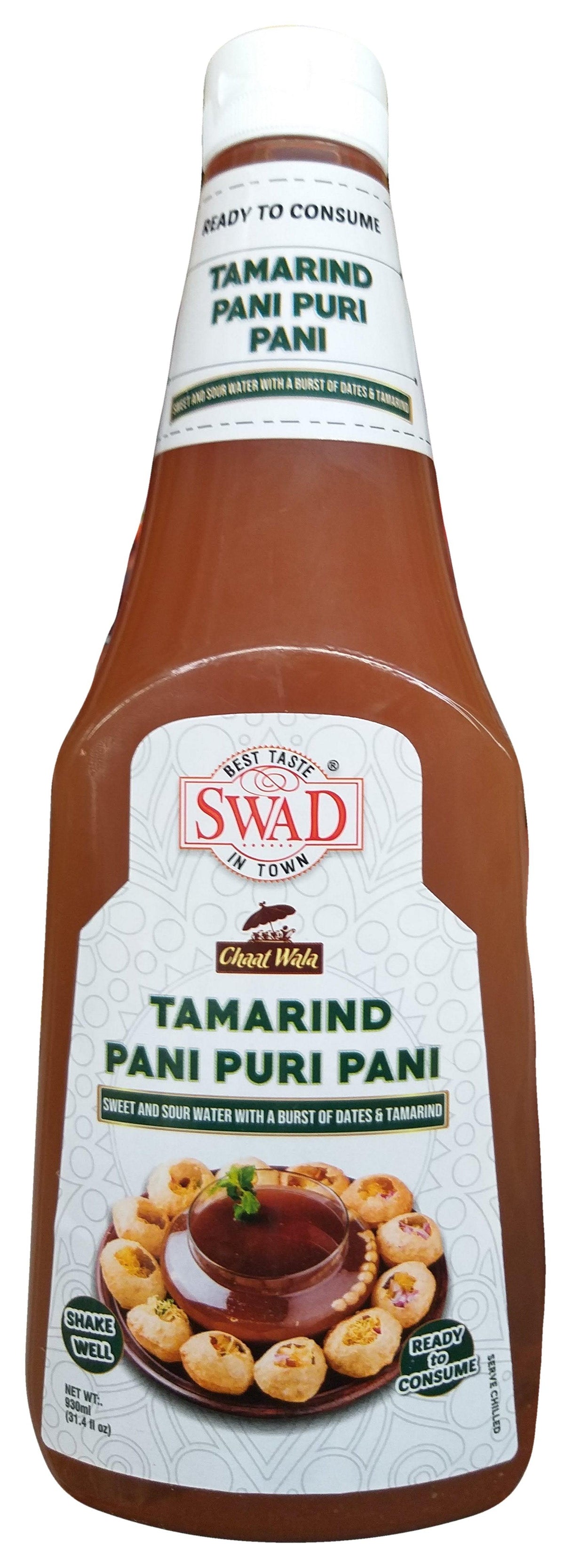 Swad - Tamarind Pani Puri Pani, 31.4 Ounces, (Pack of 1 Bottle) - Mighty Depot
