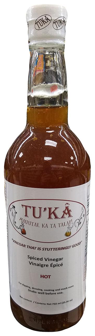 Rubs, Grubs, and Dips - Tu'Ka Spiced Vinegar (Hot), 25.36 Ounces, (Pack of 1 Bottle) - Mighty Depot