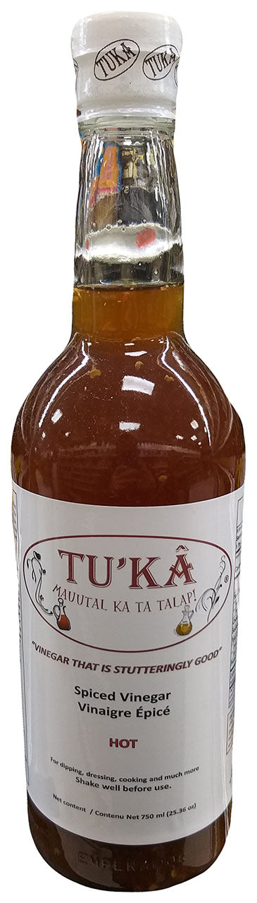 Rubs, Grubs, and Dips - Tu'Ka Spiced Vinegar (Hot), 25.36 Ounces, (Pack of 1 Bottle)