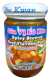 Por Kwan - Spicy Stewed Beef Flavor Paste, 8 Ounces, (Pack of 1 Jar)