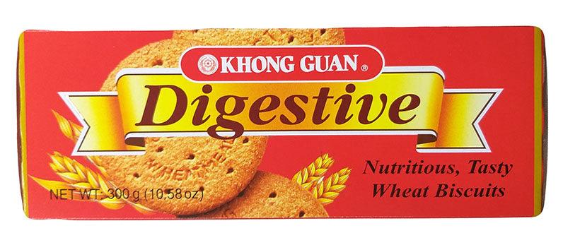 Khong Guan - Digestive Wheat Biscuits, 10.58 Ounces (1 Box)