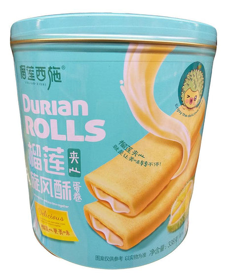 Liulian Xishi - Durian Rolls, 11.9 Ounces, (Pack of 1) - Mighty Depot