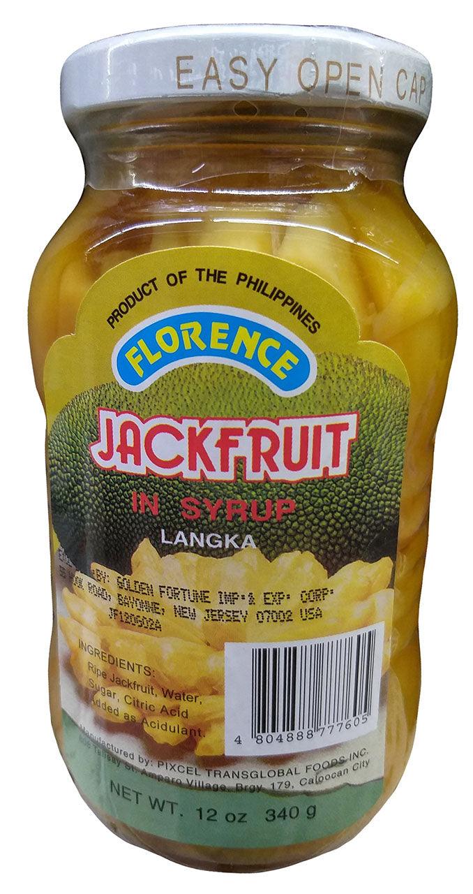 Florence - Jackfruit in Syrup, 12 Ounces, (Pack of 1 Jar)