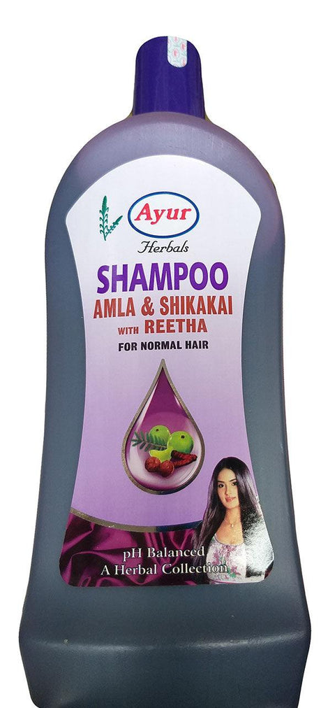 Ayur - Herbal Shampoo, 33.8 Ounces, (Pack of 1 Bottle) - Mighty Depot