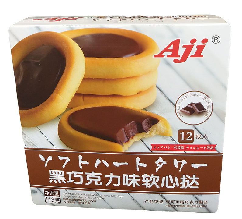 Aji - Chocolate Cookies (Dark Chocolate), 4.16 Ounces,  1 box
