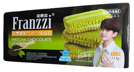 Franzzi - Matcha Chocolate Cookie, 4 Ounces, (Pack of 1) - Mighty Depot