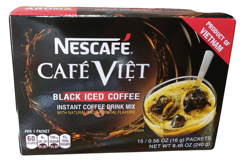 Nescafe - Cafe Viet Black Iced Coffee, 8.46 Ounces, (Pack of 1)
