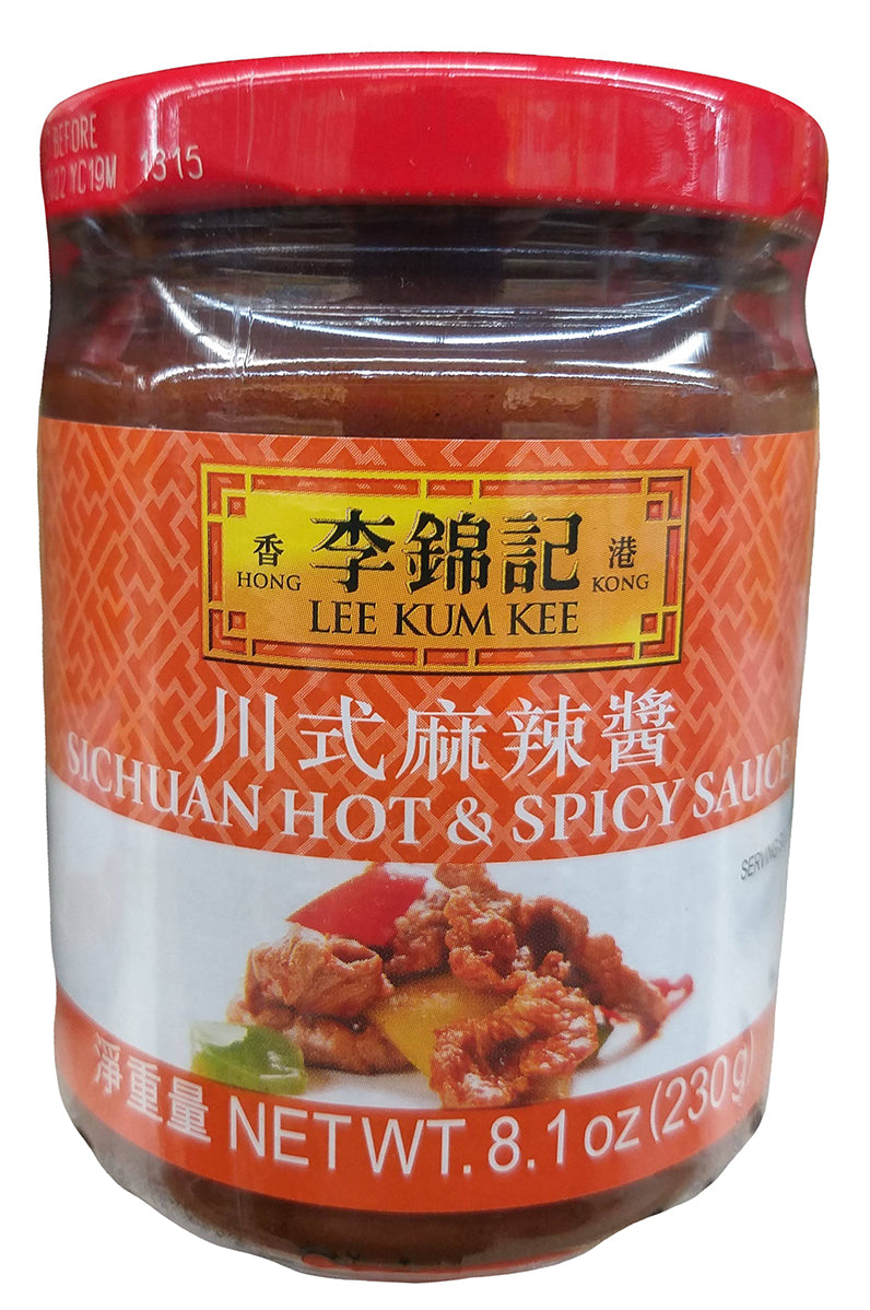 Lee Kum Kee - Sichuan Hot & Spicy Sauce, 8.1 Ounces, (Pack of 4 Jars)