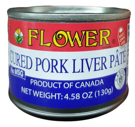 Flower - Cured Pork Liver Pate, 4.58 Ounces, (Pack of 3 Cans) - Mighty Depot