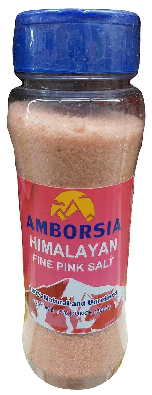 Amborsia - Himalayan Fine Pink Salt, 17.6 Ounces, (Pack of 1)