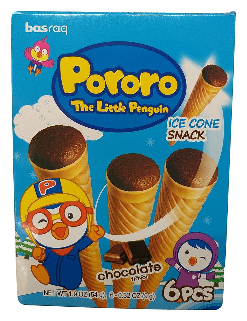 Basraq - Pororo Ice Cone Snack (Chocolate), 1.9 Ounces, (Pack of 1)