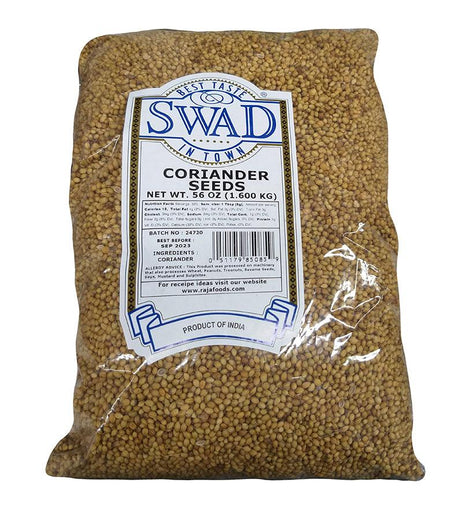Swad - Coriander Seeds, 3.5 Pounds, (1 Bag) - Mighty Depot