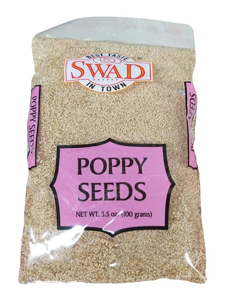 Swad - Poppy Seeds, 3.5 Ounces, (1 Bag) - Mighty Depot