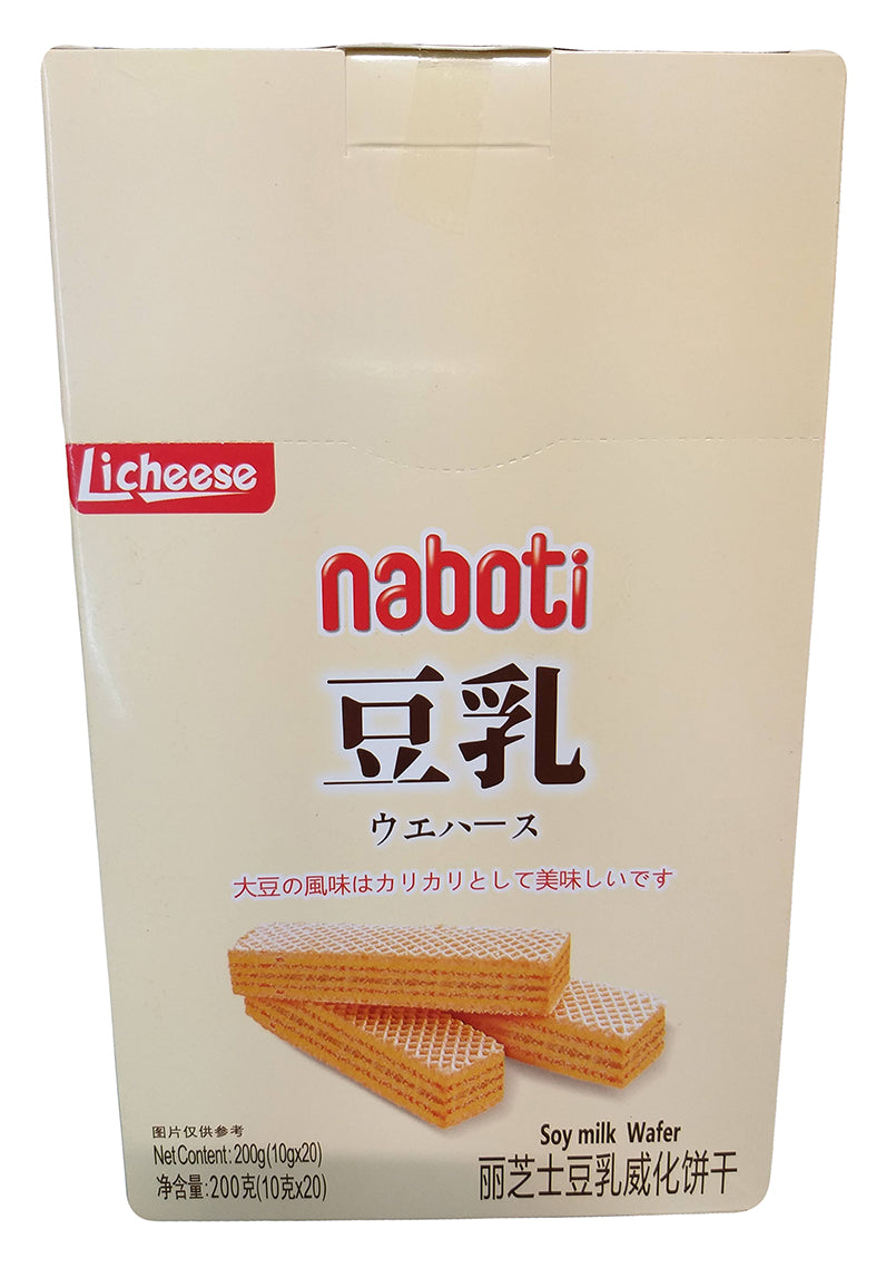 Licheese - Naboti Wafers (Soy Milk), 14.1 Ounces, (Pack of 2)