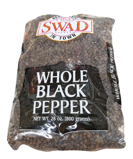 Swad - Whole Black Pepper, 1.75 Pounds, (1 Bag) - Mighty Depot