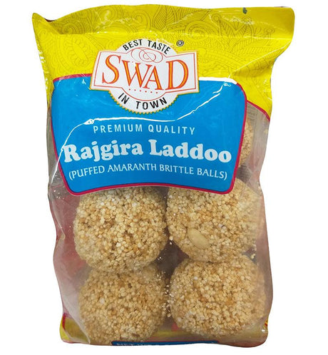Swad - Rajgira Laddoo (Puffed Amaranth Brittle Balls), 3.52 Ounces, (1 Bag) - Mighty Depot