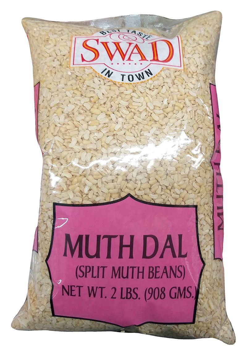 Swad - Muth Dal (Split Muth Beans), 2 Pounds (1 Bag) - Mighty Depot