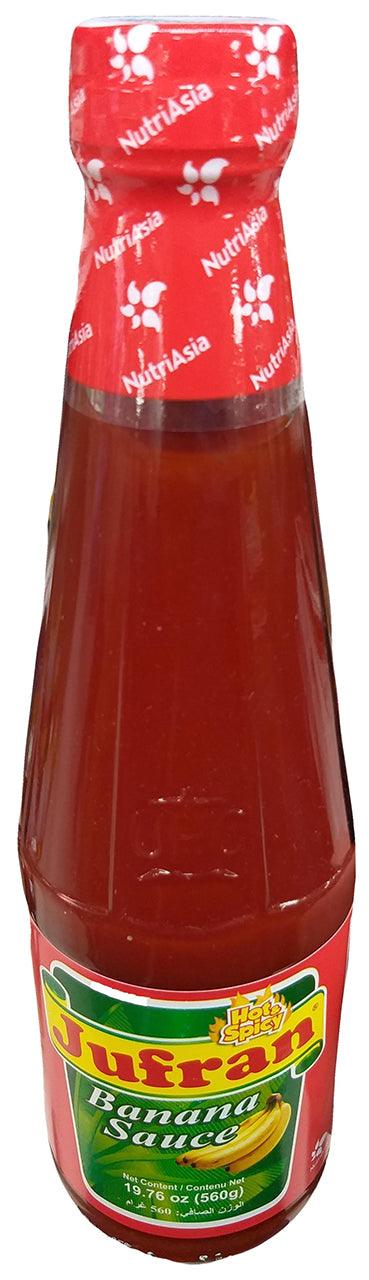 Jufran - Banana Ketchup Sauce (Hot and Spicy), 1.2 Pounds, (3 Bottles) - Mighty Depot
