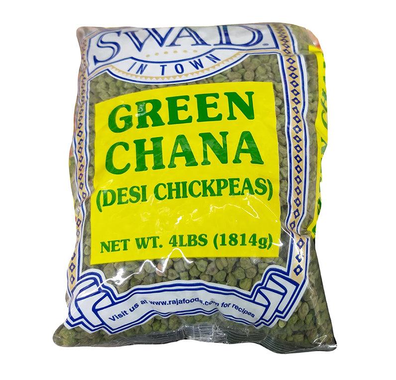 Swad - Green Chana (Desi Chickpeas), 4 Pounds, (1 Bag) - Mighty Depot