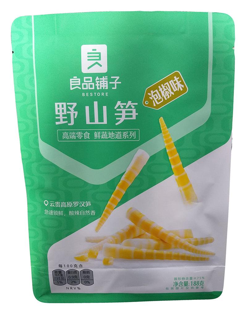 Bestore - Wild Bamboo Shoots (Pickled Pepper), 6.63 Ounces, (1 Pouch) - Mighty Depot