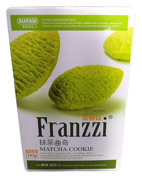 Sunssi - Franzzi Matcha Cookie, 3.5 Ounces, 1 Box - Mighty Depot