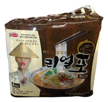 Acecook - Real Pho Bundle, 12.69 Ounces (3.17oz x 4), (1 Pack of 4) - Mighty Depot