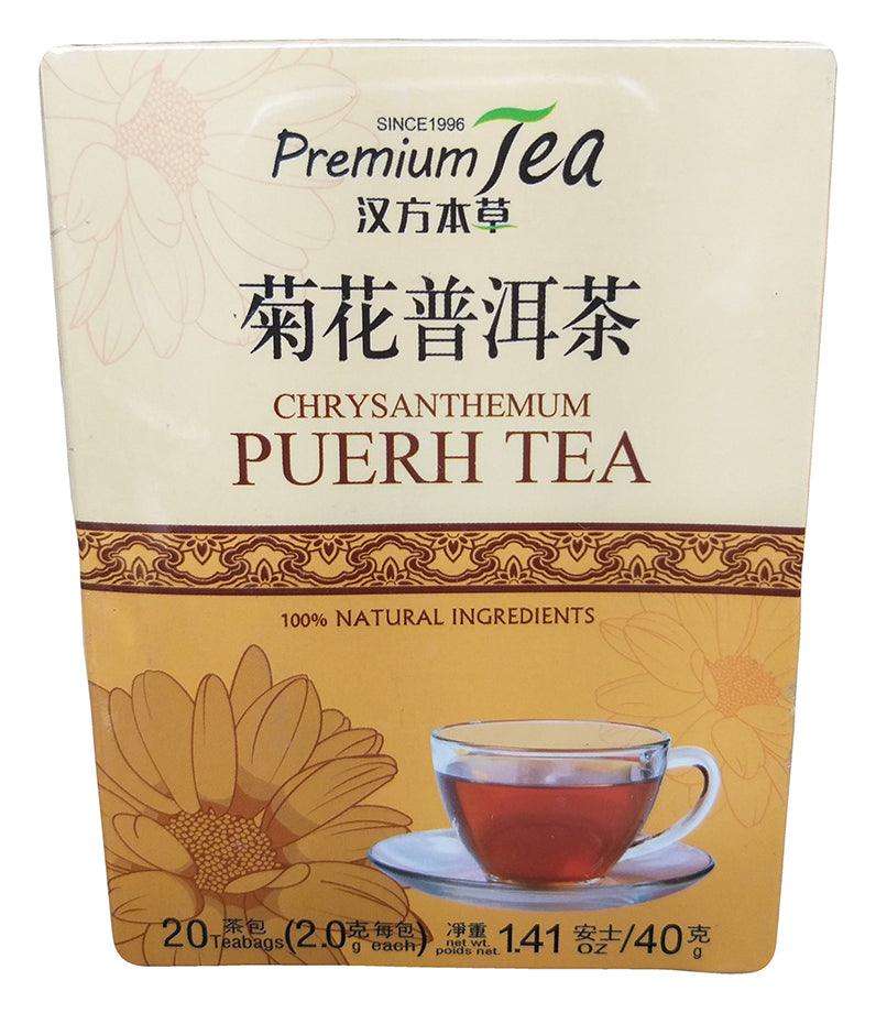 Premium Tea - Chrysanthemum Pu Erh Tea, 1.41 Ounces, (1 Box) - Mighty Depot
