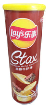 Frito Lay - Lay's Stax Potato Chip (Black Pepper Rib Eye Steak), 3.66 Ounces, (1 Can)