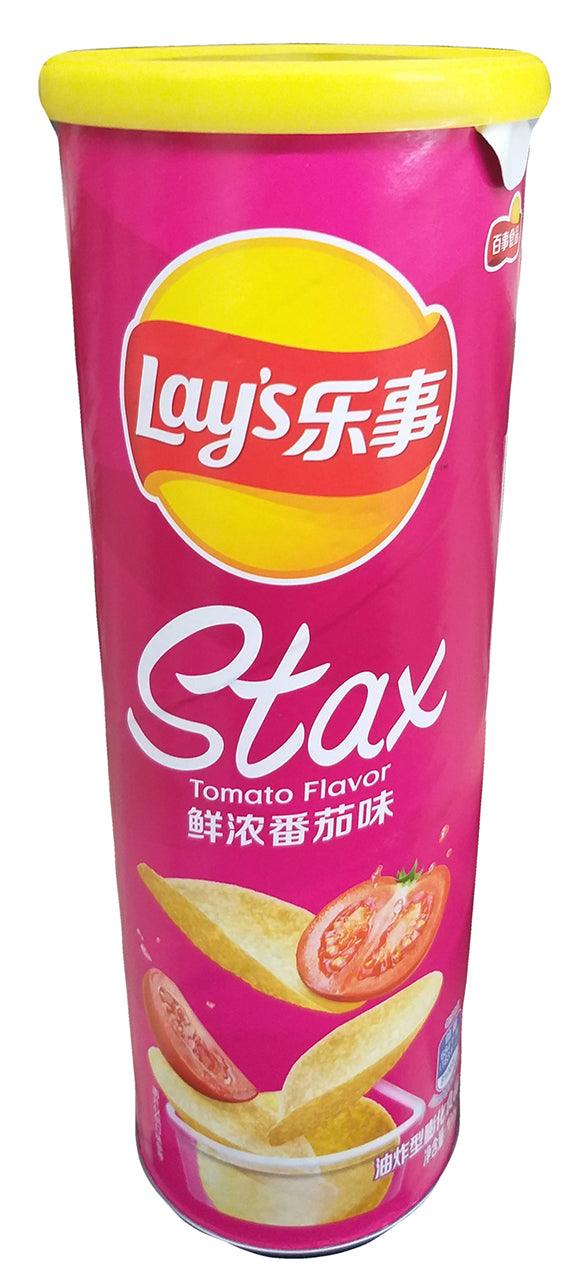 Frito Lay - Lay's Stax Potato Chip (Tomato), 3.66 Ounces, (1 Can) - Mighty Depot