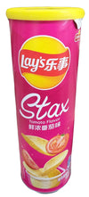 Frito Lay - Lay's Stax Potato Chip (Tomato), 3.66 Ounces, (1 Can)