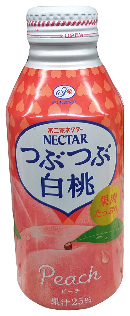 Fujiya - Nectar Soft Drink (Peach), 13.4 Ounces, (2 Bottles)