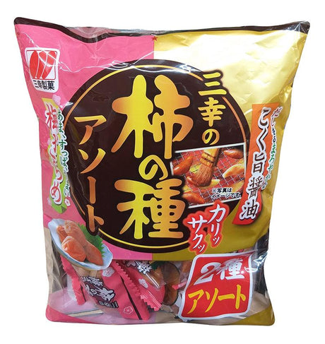 Daiei - Sanko Kakino Tane Assorted Rice Crackers, 2 Ounces, (1 Bag) - Mighty Depot