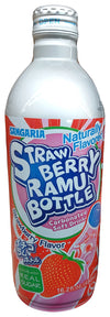 Sangaria - Strawberry Ramu Bottle Carbonated Soft Drink,1 Pound, (2 Cans)