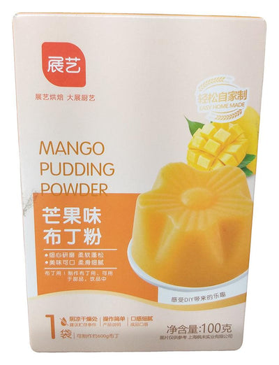 Zhan Yi - Mango Pudding Powder, 3.5 Ounces, (1 Box)