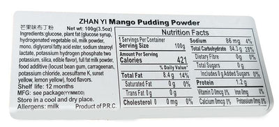 Zhan Yi - Mango Pudding Powder, 3.5 Ounces, (1 Box)