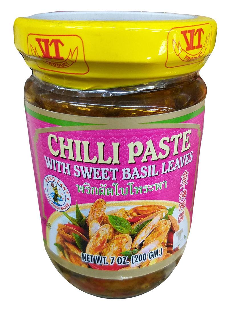 VT - Chili Paste with Basil Leaves, 7 Ounces, (1 Jar) - Mighty Depot