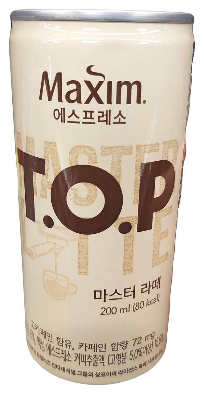Maxim - T.O.P. Master Latte, 1.7 Pounds (6.8oz x 4 cans), (1 Pack of 4 Cans) - Mighty Depot