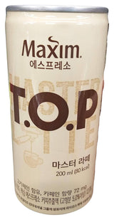 Maxim - T.O.P. Master Latte, 1.7 Pounds (6.8oz x 4 cans), (1 Pack of 4 Cans) - Mighty Depot